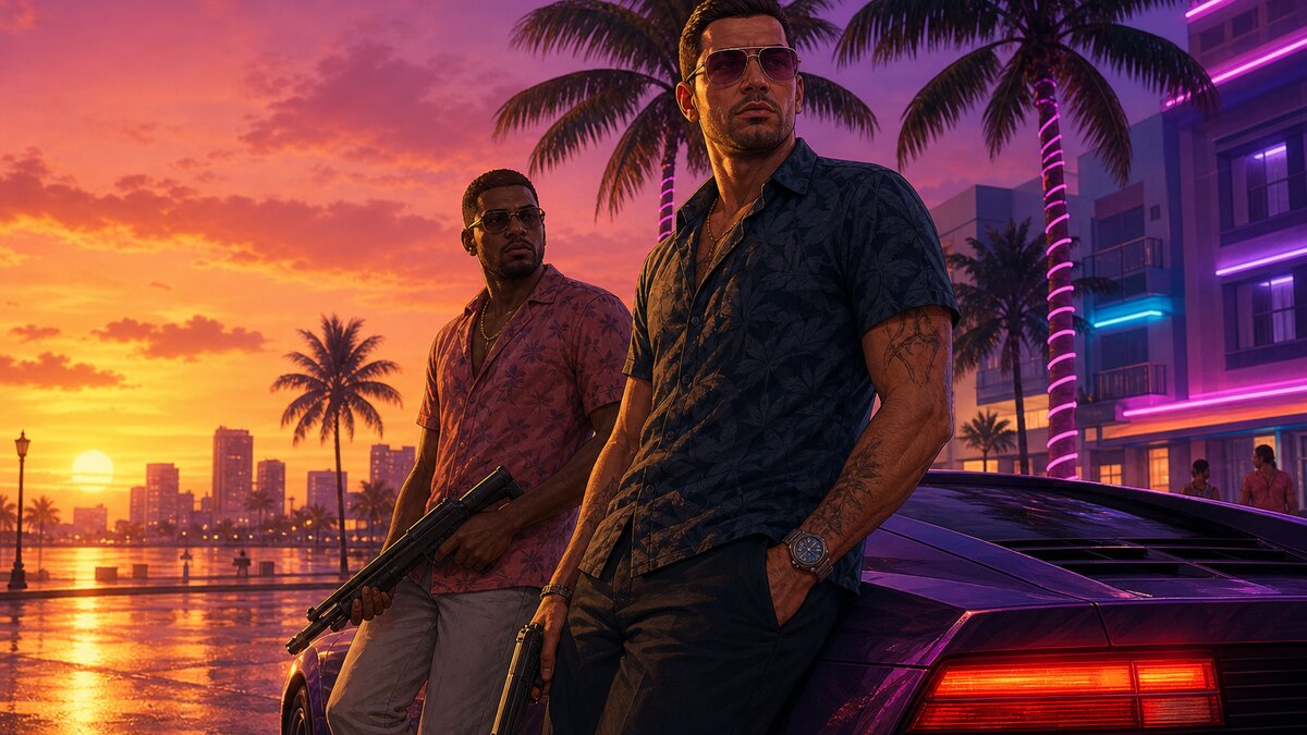 GTA 6 предзаказ 25 июня 2026 обложка Vice City
