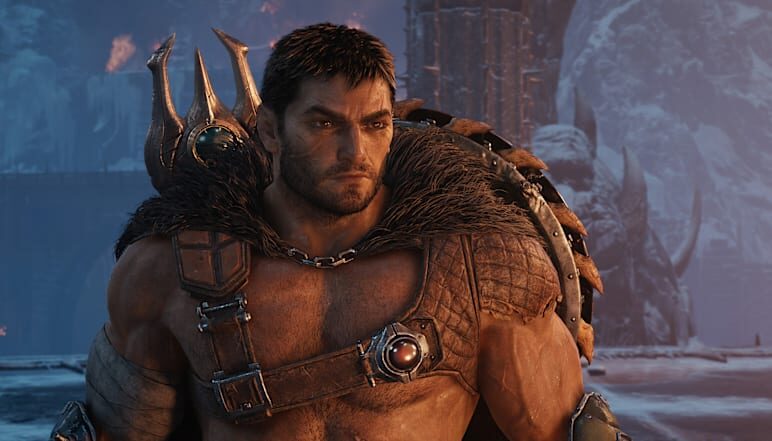 Палач бьёт цепным копьём Chain Spear в дополнении DOOM The Dark Ages Revelations, копьё пронзает демона и работает как крюк для рывка