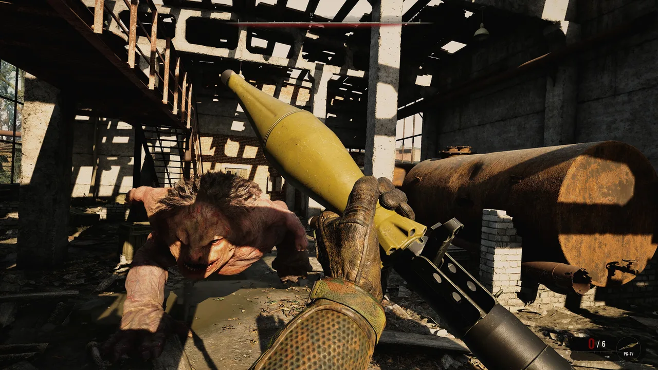 Бой с мутантом в разрушенном цеху в S.T.A.L.K.E.R. 2 — дополнение «Цена надежды» добавляет новых врагов